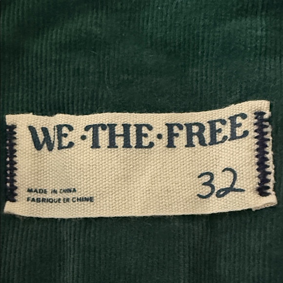 We The Free Forest Green Corduroy Trousers - Picture 2 of 6